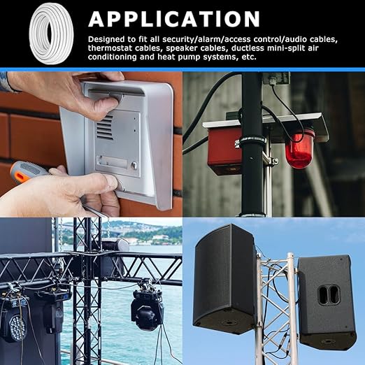 20 Gauge 3 Conductor Electrical Wire, 65.6FT White Stranded Low Voltage 20/3 - Image 7