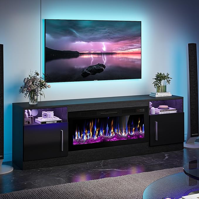 VITESSE Fireplace with TV Stand 36" inch Electric Fireplace Up to 80" TVs by Vitesse