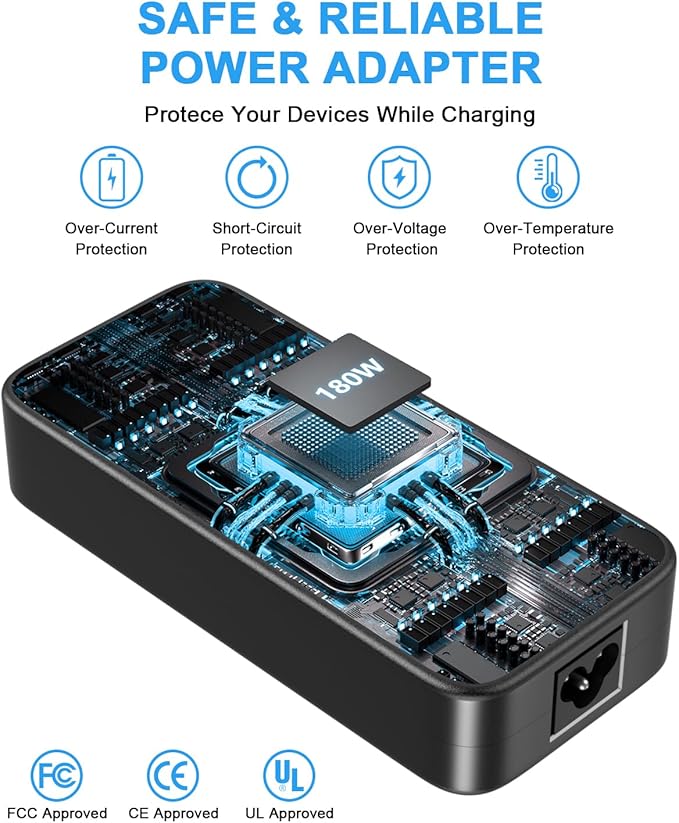 IEFUU 180W Laptop Charger Compatible - Image 4