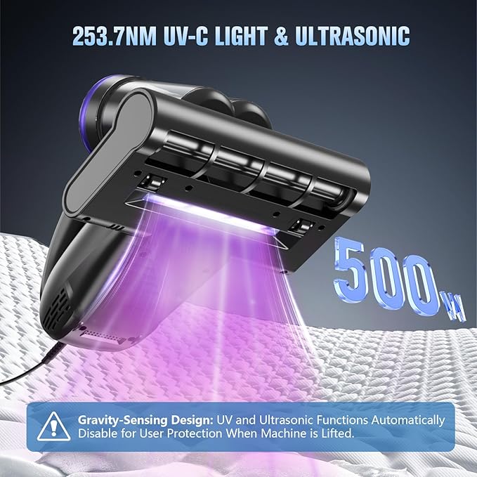 Bed Vacuum Cleaner Mattress Vacuum Cleaner, 16Kpa Powerful Handheld Vacuums - Image 2