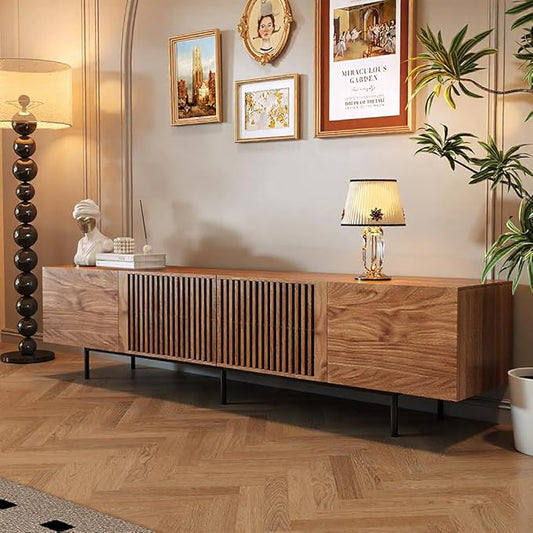 Pajiasen 94.48″ Mid Century Modern Walnut TV Stand by pajiasen