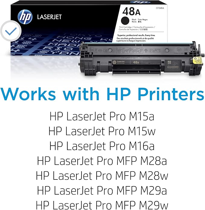 HP 48A Black Toner Cartridge | Works Laserjet Pro M15, M16 Series, Laserjet Pro - Image 2