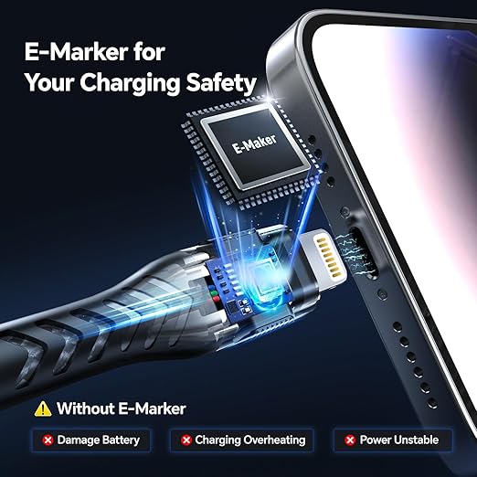 AWIC Compatible with i Phone, USB A to Lightniing Cable - Image 3