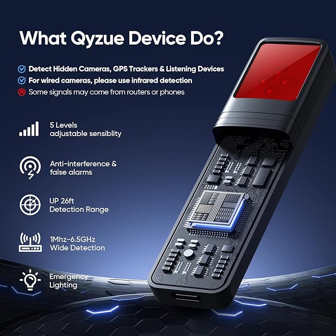 Qyzue Hidden Camera Detectors, Spy Camera Detector - Image 2