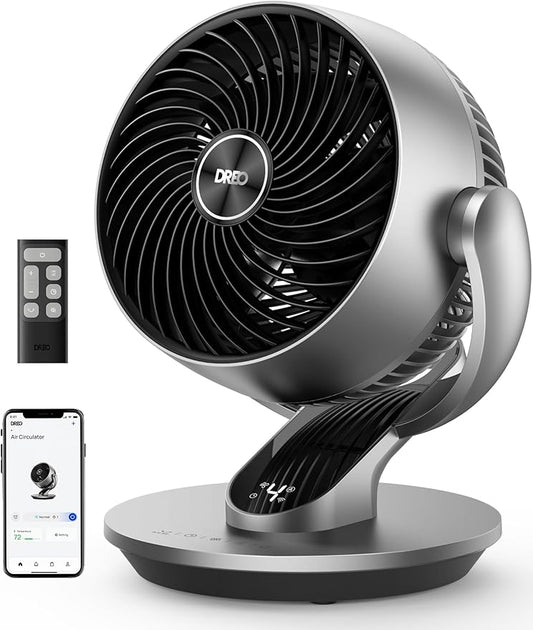 Dreo Smart Fan for Bedroom, 120° Vertical and 90° Oscillating Fan by DREO