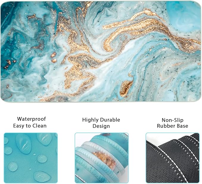 Keyboard Mouse Pad Set, Extended Mouse Pad+Keyboard Wrist Rest Support - Image 5