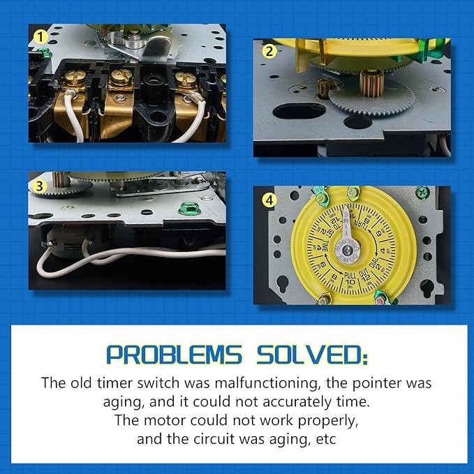 T104M Electromechanical Timer Switch Versatile Scheduling Manual Override - Image 5
