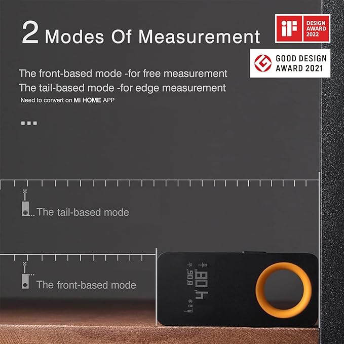 HOTO Laser Measuring Tool, Pocket-Size 98Ft Digital Laser Tape Measure ±2mm - Image 5