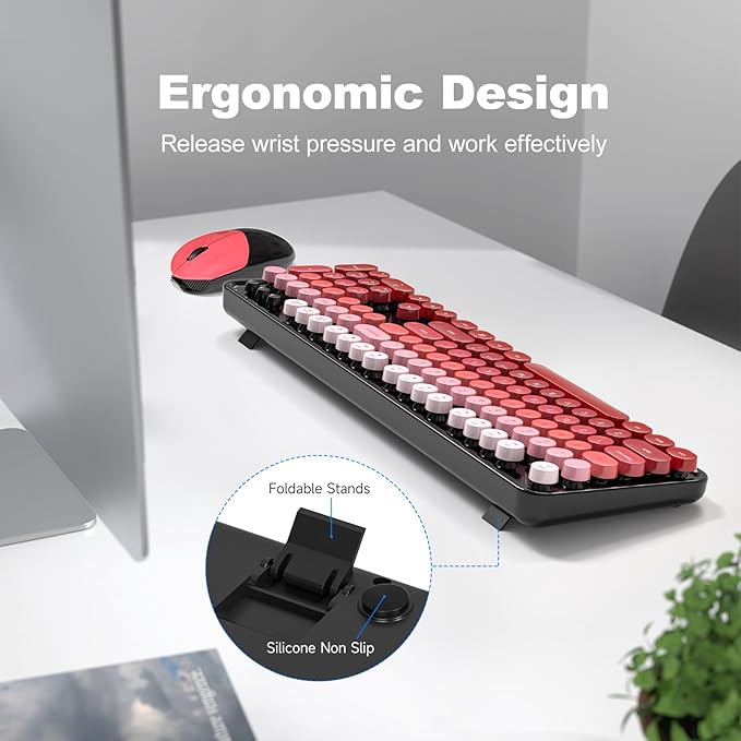 MOFII Wireless Keyboard and Mouse Combo, Full Size 2.4G Plug and Play - Image 4