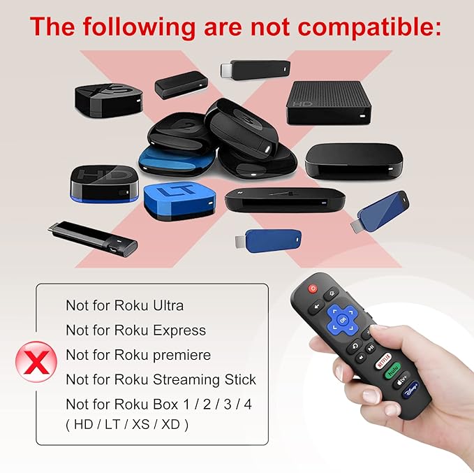 【Pack of 2】 New Replacement for All Roku TV Remote, Compatible for All - Image 4