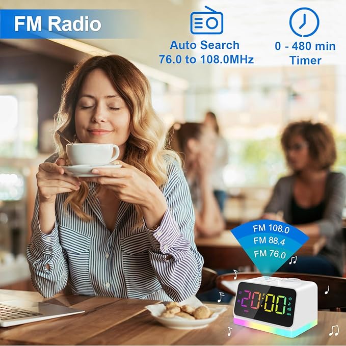 JALL Digital Alarm Clock with FM Radio - Image 3