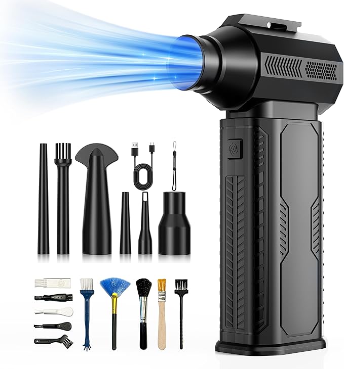 ZOAIVR Compressed Air Duster, 000RPM Ultra-Powerful Cordless Electric Air Duster by Unknown