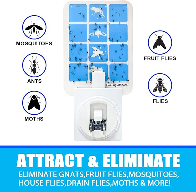 Blue Light Bug Catcher Indoor Plug in, Gnat Traps - Image 3
