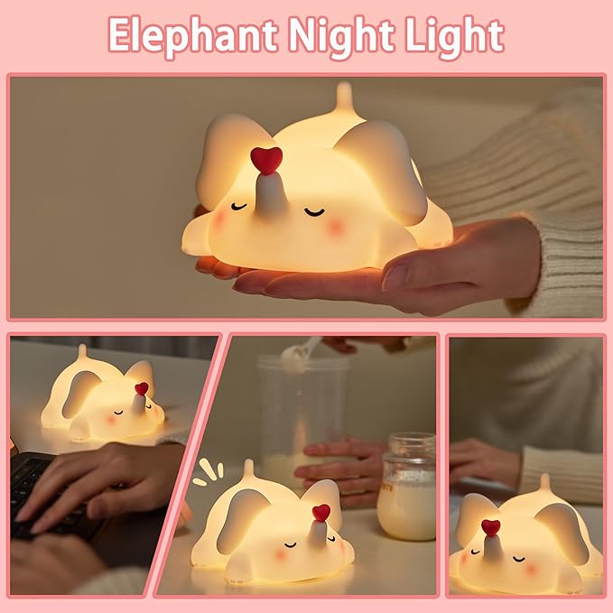 mydtiz Silicone Elephant Night Light - Image 6