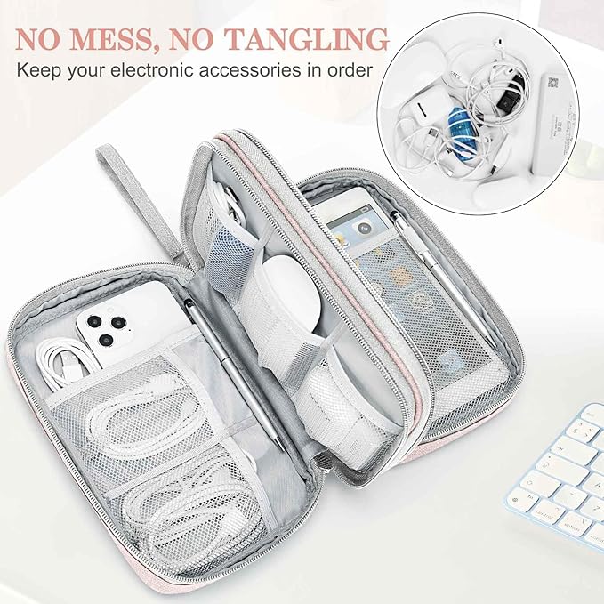 FYY Electronic Organizer, Large Travel Cable Organizer Bag Pouch Electronic - Image 5