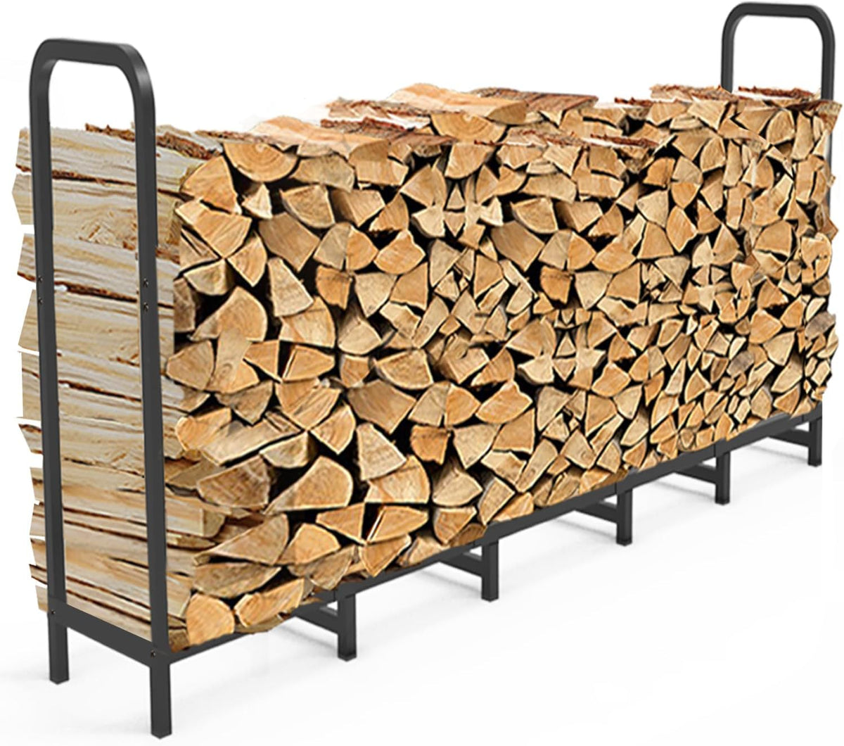 6.7ft firewood rack holder, adjustable heavy duty fire, main product view