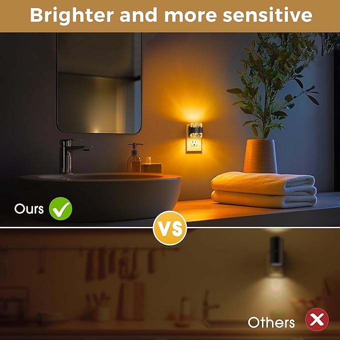 L LOHAS LED Night Light, Bubble Night Lights Plug into Wall, 2 Pack Night Lights - Image 6