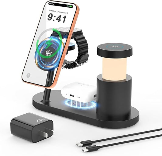 JOYANDRO MagSafe Charger Compatible, 4-in-1 Charging Station, Qi2.2 25W by Unknown