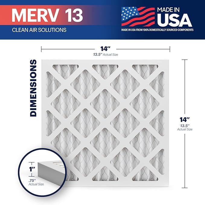 BNX TruFilter 14x14x1 Air Filter MERV 13 - Image 2
