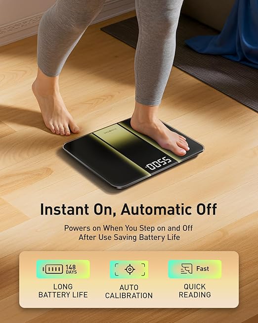 RunStar Scale for Body Weight 550lbs, 13-Inch Digital Bathroom Scale - Image 6