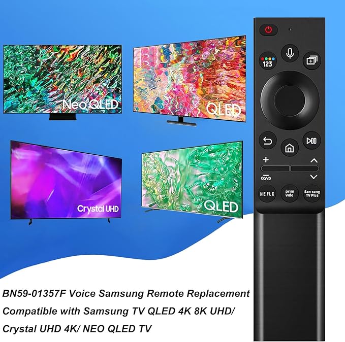 Voice Replacement Remote for All Samsung TV QLED 4K 8K UHD/Crystal UHD 4K/ NEO - Image 2