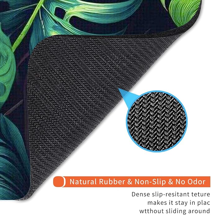 Armanza Square Mouse Pad Green Leaves, Personalized Premium-Textured Custom - Image 5