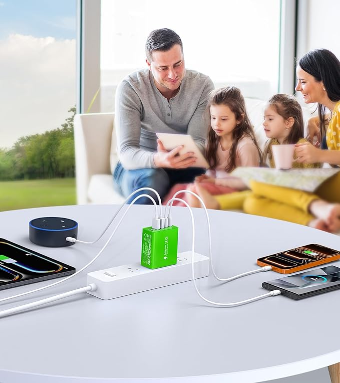USB C Wall Charger, 60W USB C Charger Block 5-Port PD Fast Charging Blocks - Image 7