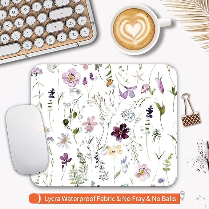 Armanza Square Mouse Pad Beautiful Flowers Plants, Personalized - Image 3