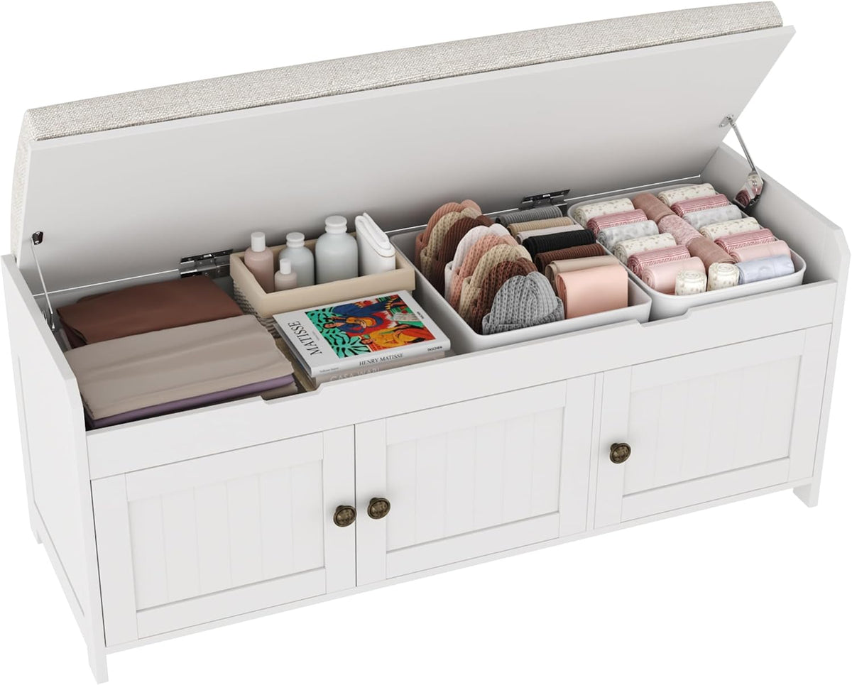 homefort 41.3" shoe bench with lift top storage, main product view