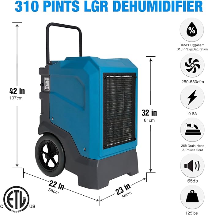 MOUNTO 310 Pints LGR Commercial Dehumidifier - Image 6