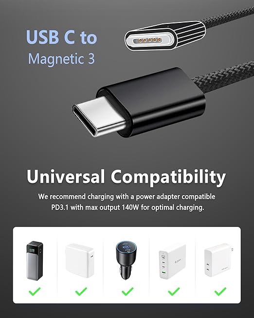 ZeitNah Upgraded USB-C to Magnetic Charging Cable - Image 7