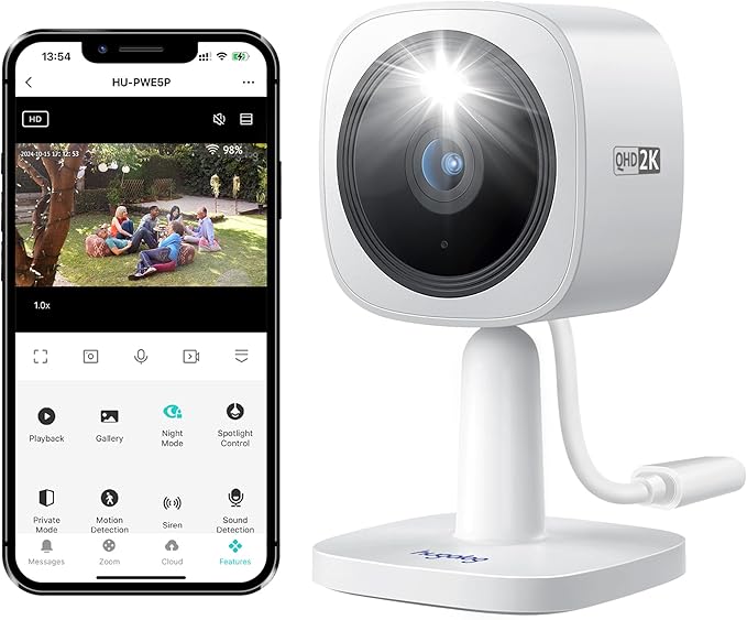 Hugolog 2K 3MP Outdoor Indoor Security Cameras by Hugolog