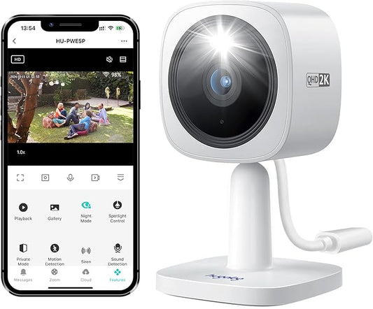 Hugolog 2K 3MP Outdoor Indoor Security Cameras by Hugolog