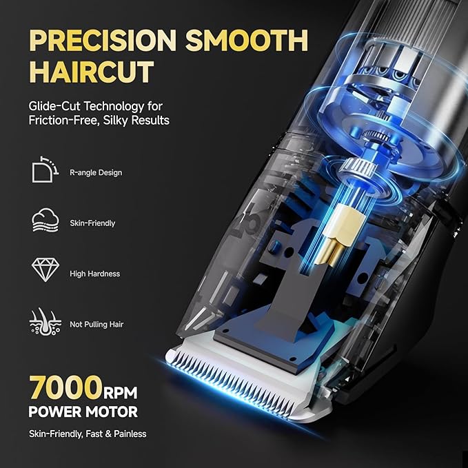 Beard Trimmer for Men, IPX7 Waterproof Body Hair Trimmer Electric Razor Shaver - Image 2
