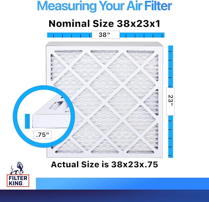 Filter King 38x23x1 Air Filter | 4-PACK | MERV 8 HVAC Pleated A/C Furnace - Image 2