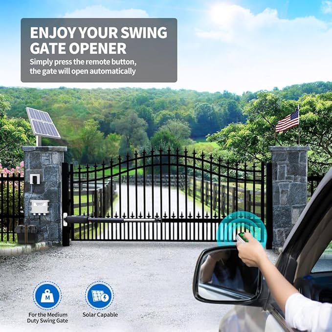 TOPENS A5S Automatic Solar Gate Opener - Image 2