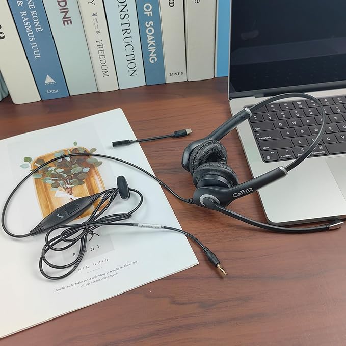 Callez Computer Headset, 3.5mm Cell Phone Headset - Image 7