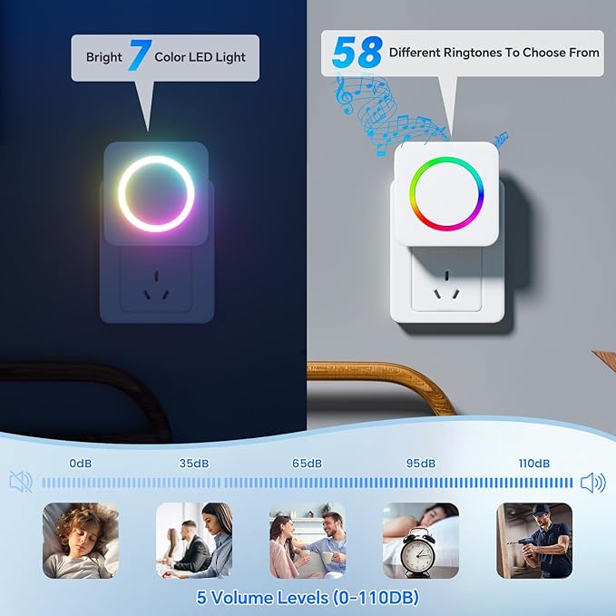 Door Chime, Satisure Door Sensor Chime When Door Opens, Doorbell Chime - Image 9