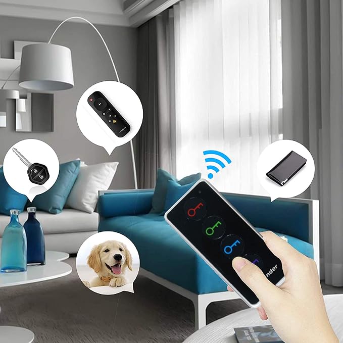 Key Finder with 100dB Loud Sound & 4 Receivers - Image 6