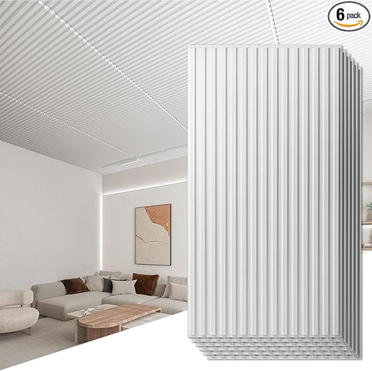 Art3d 6-Pack Slat Design 3D Wall Panels by Art3d