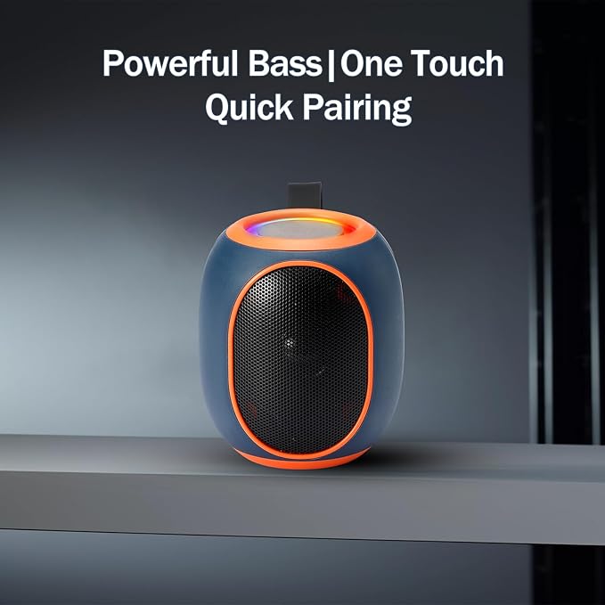 Portable Bluetooth Speaker – 8W HD audio quality, TWS stereo pairing, LED light - Image 6