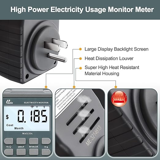 Poniie PN2500 Professional NEMA 5-15 Wi-Fi Wireless Level 1 EV Charger - Image 3