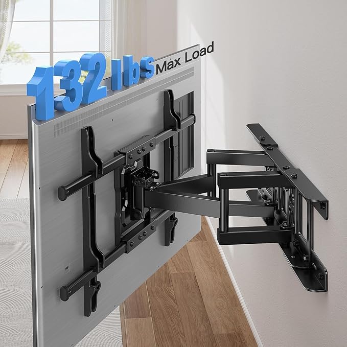 Full Motion TV Wall Mount Articulating Arms Swivel Tilt Rotation - Image 4