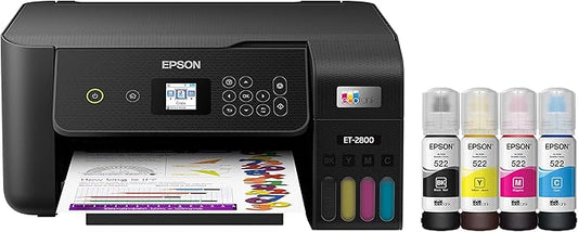 Epson EcoTank ET-2800 Wireless Color All-in-One Cartridge-Free Supertank Printer by Epson