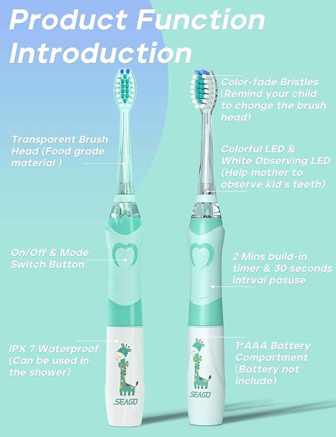SEAGO Kids Electric Toothbrush - Image 5