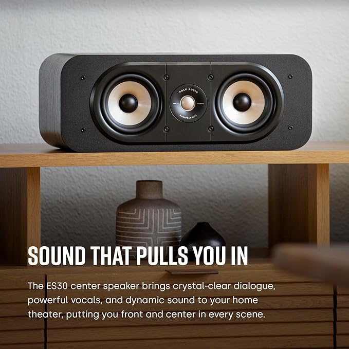 Polk Signature Elite ES30 Center Channel Speaker, Home Theater Speakers - Image 3