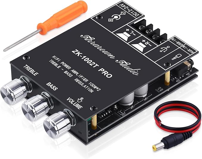 ARRAROWN ZK-1002T PRO 2.0 Channel Bluetooth 5.0 Amplifier Board 200W HiFi by ARRAROWN