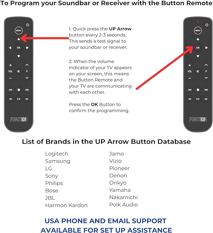 Function101 F101-ATVRM-BT Bluetooth Replacement Button Remote - Image 5