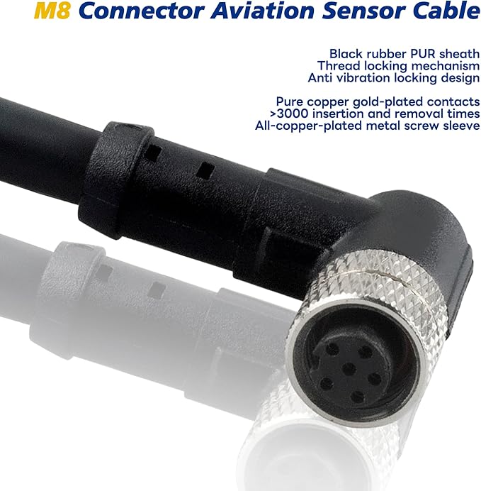 Lonlonty M8 Connector Aviation Sensor Cable - Image 6