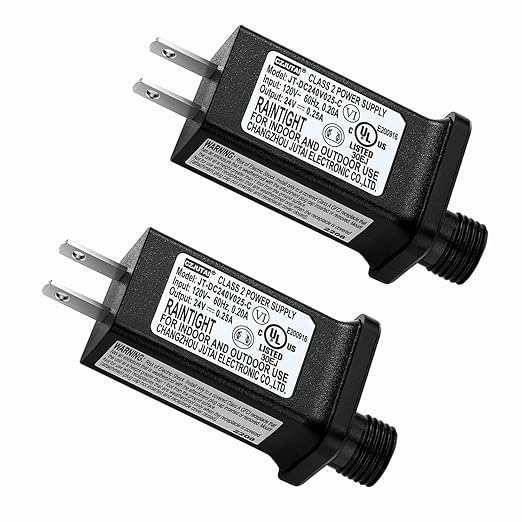 2PCS Replacement 24V 0.25A LED Transformer Model JT-DC240V025-C Class 2 Power by Airoads